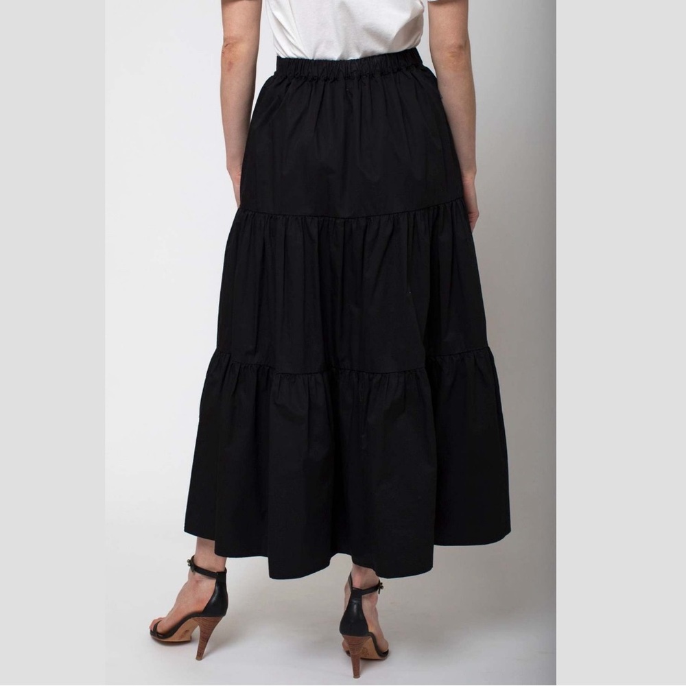 XiRENA BLACK ANGELINE TIERED MAXI SKIRT - Picture 10 of 11